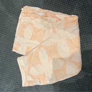 Joie Peach & Cream Printed Capris